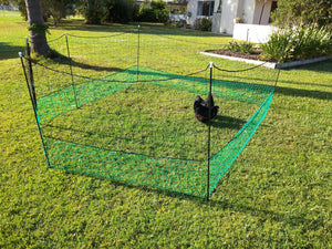 Non-electric Poultry fence - 1.2m  tall, 12m long